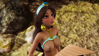 3d Animated Disney Transgender Sex: Raya And Jasmine'S Passionate Encounter