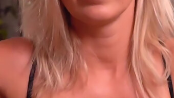 German Amateur Blonde Provides A Steamy Handjob And Tantalizing Dirty Talk