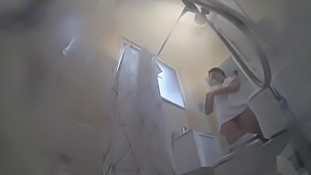 Natalia'S Shower Solo Session Caught On Spycam