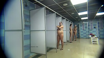 Hidden Camera Captures Nude Women In Public Shower