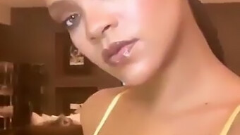 Rihanna'S Tantalizing Selfie Revealing Her Ample Bosom In An Undergarment