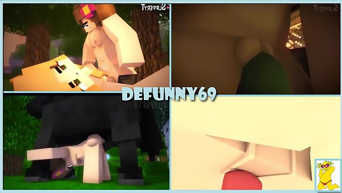 Minecraft-themed compilation of erotic adventures