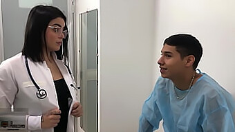 Patient receives deepthroat from doctor in exchange for treatment