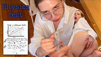 A College Coed Gets Fucked By Her Physics Tutor And Swallows His Cum