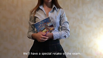 A Student Returns To Retake An Exam And Gets Seduced By The Teacher - Via Hub