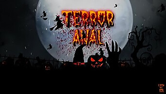 Halloween Nat: Linda Del Sol Og Cris Angelos Anal Terror