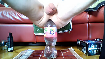 Pov Solo Play With A Bottle And Fanta-Themed Anal Toy