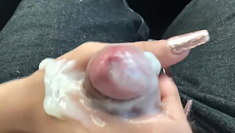 Cum Eating And Swallowing After A Handjob And Blowjob