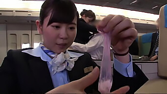 Public Display Of Japanese Pleasure: Uniformed Air Hostesses And Pilots Get Naughty