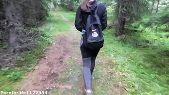 European Hiking Trail Encounter With A Tight Pussy Babe In Doggy Style