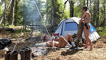 Blonde And Brunette Go Nude On Their Alaska Camping Trip