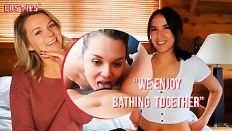 Canadian Amateur Lesbians Indulge In Shower Sex And Girl-On-Girl Action