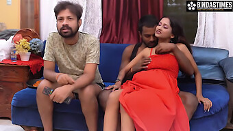 Busty Wife Star Sudipa Cheats With Friend While Her Boyfriend Watches