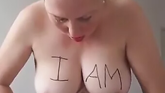 Submissive Milf With Big Natural Tits Humiliates And Dominates Her Slave