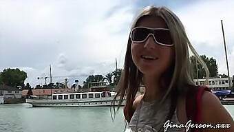 Young And Funny Gina Gerson'S Balaton Trip