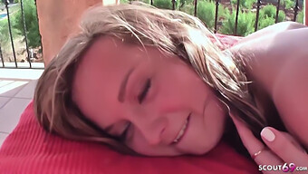 European Teen Gets A Kissing And Rimjob From Her German Partner In Mallorca