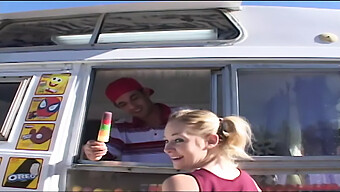 Cindy Loo Gives A Sloppy Blowjob To A Customer In Exchange For Ice Cream