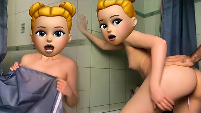 La rencontre de douche de mon demi-frère avec mes petits seins et ma chatte