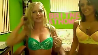 Two Women Engaging In Lesbian Sex For An Amateur Webcam Audience