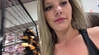 Caught Up In The Thrill Of Public Gloryhole Sex And Cum Walk