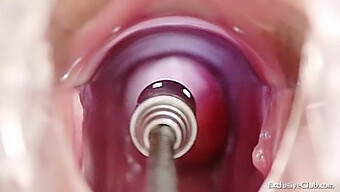 Amateur Blonde'S Intimate Examination With Speculum And Enema