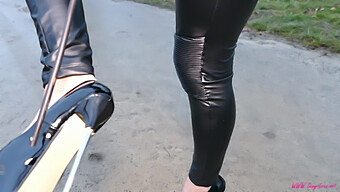 Sexy Foot Fetish With German Amateur Walking Outdoors