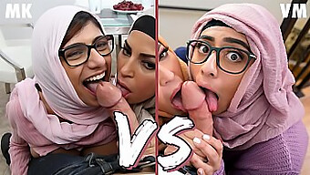 Mia Khalifa Vs Violet Myers In A Steamy Threesome: Who Dominates?