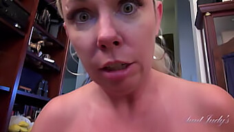 Liz, A Mature And Hairy Stepmom, Gives A Passionate Blowjob In First-Person View (Pov)