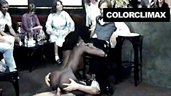 Interracial Ebony Couple Enjoys Retro Disco Sex