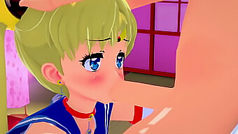 Sailor Moons Passionerade Möte Med En Kåt Collegestudent I En Ocensurerad 3d-Hentai-Video